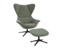 Flexlux stilo Designsessel mit schwarzen Beinen