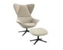 Flexlux stilo Designsessel mit schwarzen Beinen