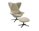Flexlux stilo Designsessel mit schwarzen Beinen