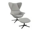 Flexlux stilo Designsessel mit schwarzen Beinen