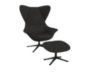 Flexlux stilo Designsessel mit schwarzen Beinen