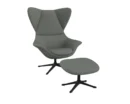 Flexlux stilo Designsessel mit schwarzen Beinen