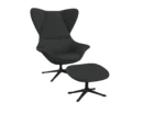 Flexlux stilo Designsessel mit schwarzen Beinen