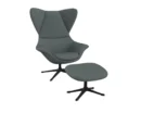 Flexlux stilo Designsessel mit schwarzen Beinen