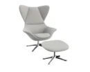 Flexlux stilo Designsessel mit silbernen Beinen