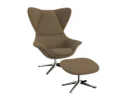 Flexlux stilo Designsessel mit silbernen Beinen