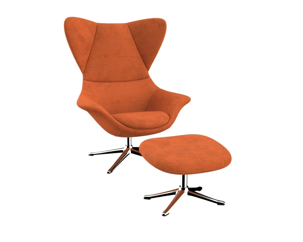 Flexlux stilo Designsessel mit silbernen Beinen – Bild 32