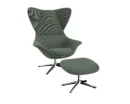 Flexlux stilo Designsessel mit silbernen Beinen