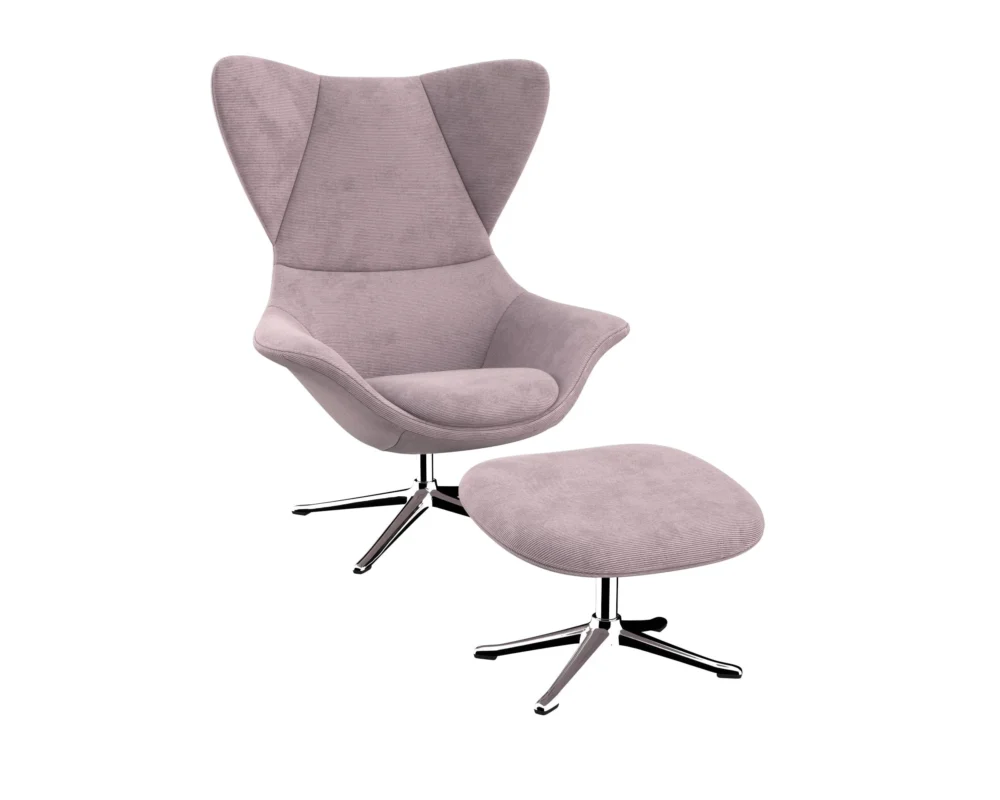 Flexlux stilo Designsessel mit silbernen Beinen – Bild 15
