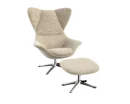 Flexlux stilo Designsessel mit silbernen Beinen