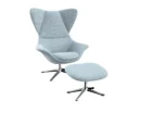 Flexlux stilo Designsessel mit silbernen Beinen