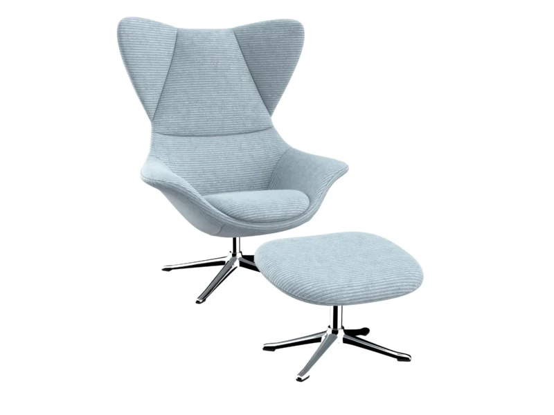 Flexlux stilo Designsessel mit silbernen Beinen