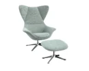 Flexlux stilo Designsessel mit silbernen Beinen
