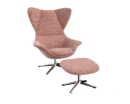 Flexlux stilo Designsessel mit silbernen Beinen