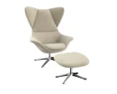 Flexlux stilo Designsessel mit silbernen Beinen