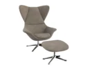Flexlux stilo Designsessel mit silbernen Beinen