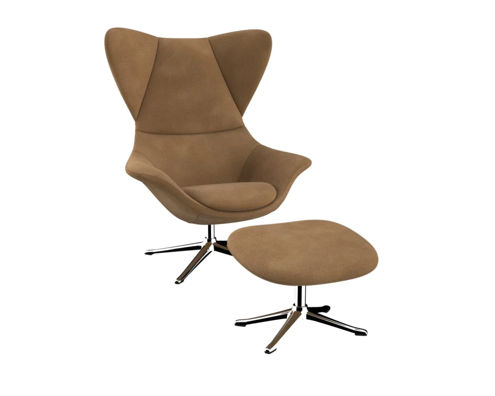 Flexlux stilo Designsessel mit silbernen Beinen – Bild 21