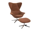 Flexlux stilo Designsessel mit silbernen Beinen