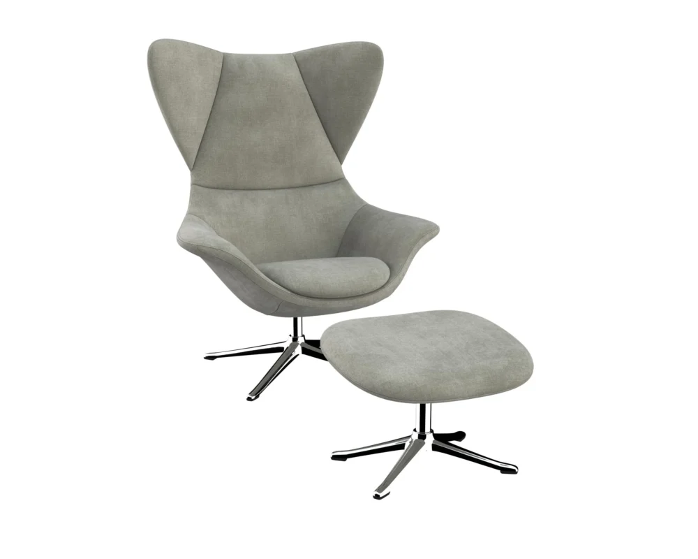 Flexlux stilo Designsessel mit silbernen Beinen – Bild 10
