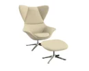 Flexlux stilo Designsessel mit silbernen Beinen