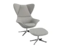 Flexlux stilo Designsessel mit silbernen Beinen