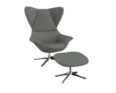 Flexlux stilo Designsessel mit silbernen Beinen