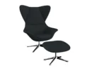Flexlux stilo Designsessel mit silbernen Beinen