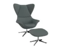 Flexlux stilo Designsessel mit silbernen Beinen