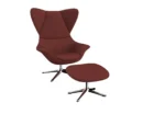 Flexlux stilo Designsessel mit silbernen Beinen
