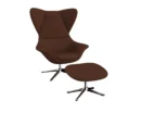 Flexlux stilo Designsessel mit silbernen Beinen